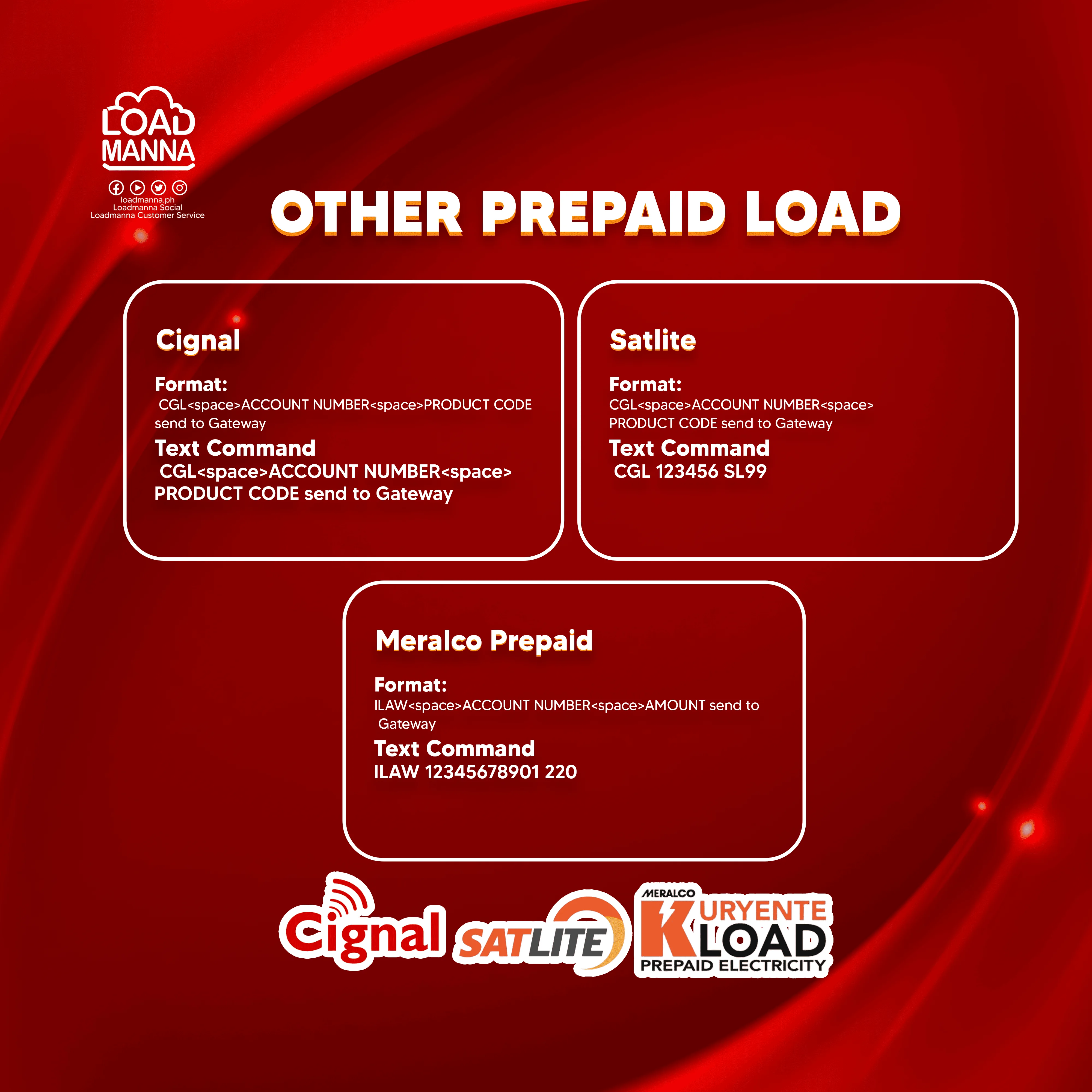 loadmanna-cignal-satlite-kuryente-command